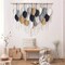 Large Macramé Wall Hanging – Boho Handmade Leaf & Feather Woven Tapestry, Chic Bohemian Wall Art for Bedroom, Living Room, Nursery, or Apartment, 39" W x 29.5" L